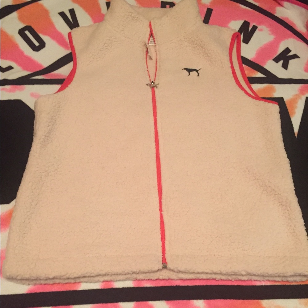 VSPink Sherpa Vest